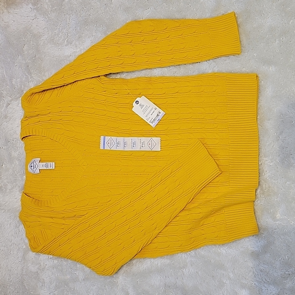 St. John's Bay V Neck Long Sleeve Pullover Sweater